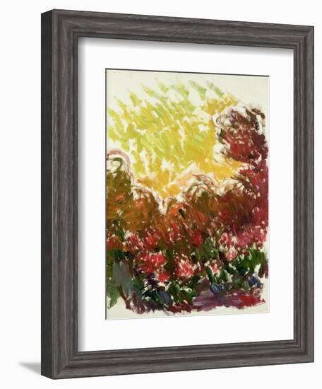 The Garden at Giverny, 1922-26-Claude Monet-Framed Giclee Print