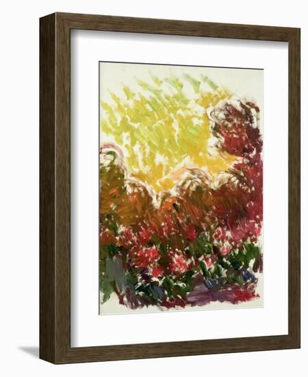 The Garden at Giverny, 1922-26-Claude Monet-Framed Giclee Print