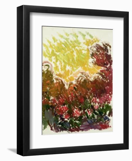 The Garden at Giverny, 1922-26-Claude Monet-Framed Giclee Print