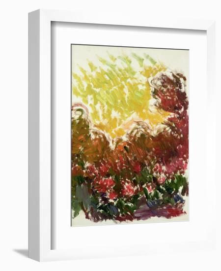 The Garden at Giverny, 1922-26-Claude Monet-Framed Giclee Print