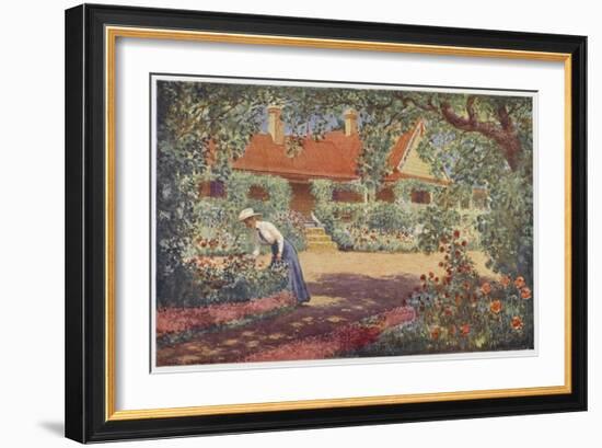 The Garden at Robundara an Early Australian Homestead-Percy F.s. Spence-Framed Art Print