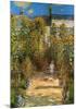 The Garden at Vetheuil-Claude Monet-Mounted Art Print