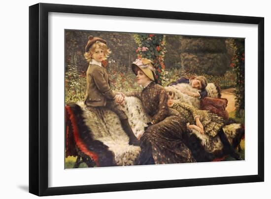 The Garden Bench, 1882-James Tissot-Framed Giclee Print