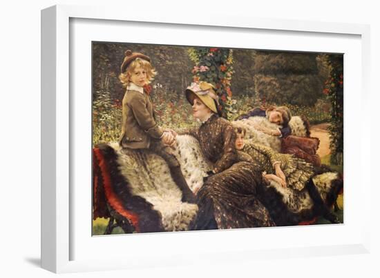 The Garden Bench, 1882-James Tissot-Framed Giclee Print