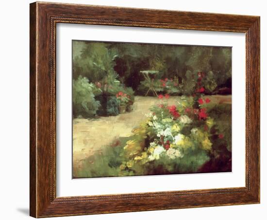 The Garden, c.1878-Gustave Caillebotte-Framed Giclee Print