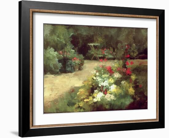 The Garden, c.1878-Gustave Caillebotte-Framed Giclee Print