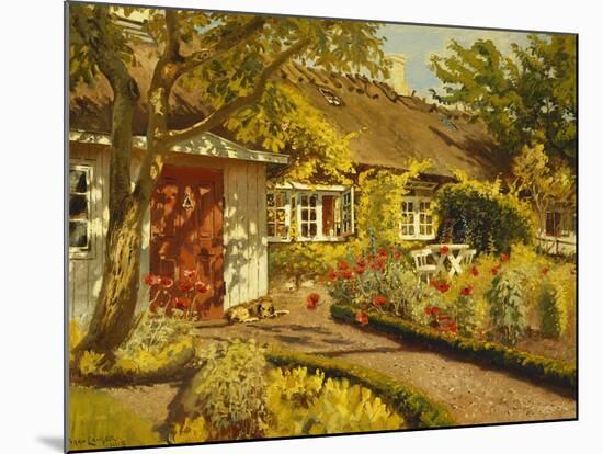 The Garden Cottage-Olaf Viggo Peter Langer-Mounted Giclee Print