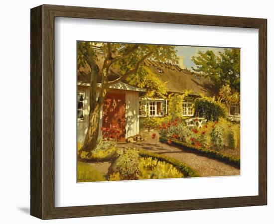 The Garden Cottage-Olaf Viggo Peter Langer-Framed Giclee Print