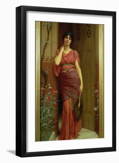 The Garden Door-John William Godward-Framed Giclee Print