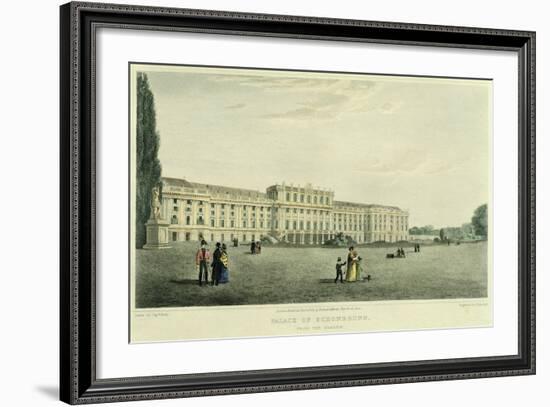 The Garden Facade of Schoenbrunn Castle in Vienna, Austria-null-Framed Giclee Print