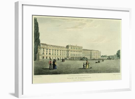 The Garden Facade of Schoenbrunn Castle in Vienna, Austria-null-Framed Giclee Print