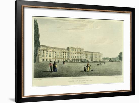The Garden Facade of Schoenbrunn Castle in Vienna, Austria-null-Framed Giclee Print