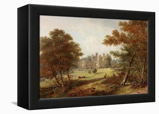 The Garden Front, Beaufront Castle, 1845-John Wilson Carmichael-Framed Premier Image Canvas