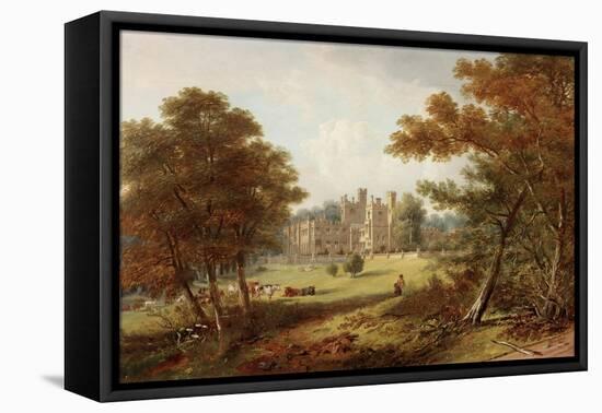 The Garden Front, Beaufront Castle, 1845-John Wilson Carmichael-Framed Premier Image Canvas