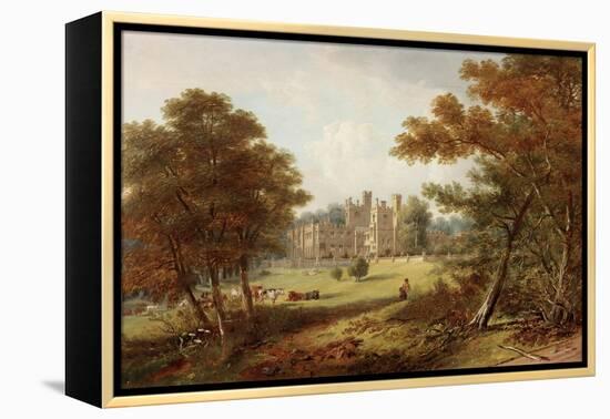 The Garden Front, Beaufront Castle, 1845-John Wilson Carmichael-Framed Premier Image Canvas