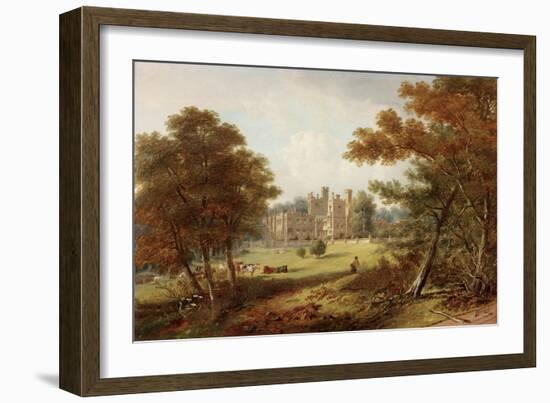 The Garden Front, Beaufront Castle, 1845-John Wilson Carmichael-Framed Giclee Print