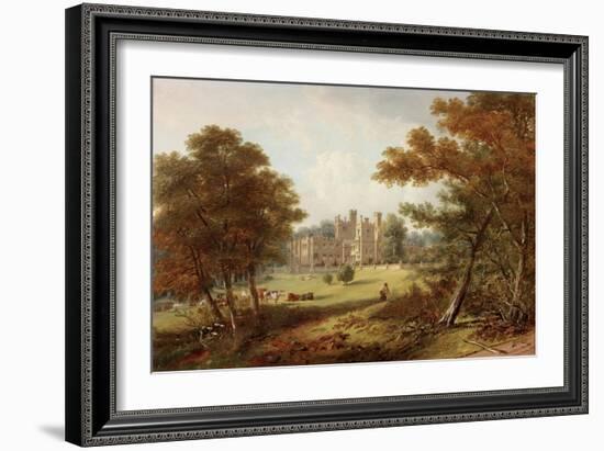 The Garden Front, Beaufront Castle, 1845-John Wilson Carmichael-Framed Giclee Print