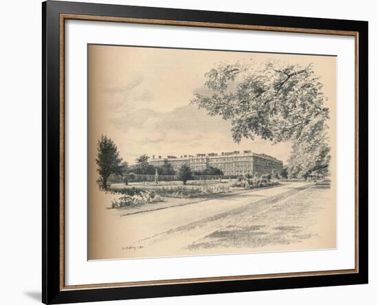 The Garden Fronts of Hampton Court Palace, 1902-Thomas Robert Way-Framed Giclee Print