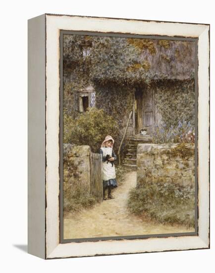 The Garden Gate-Helen Allingham-Framed Premier Image Canvas