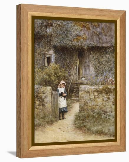 The Garden Gate-Helen Allingham-Framed Premier Image Canvas