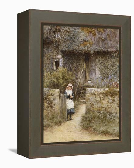 The Garden Gate-Helen Allingham-Framed Premier Image Canvas