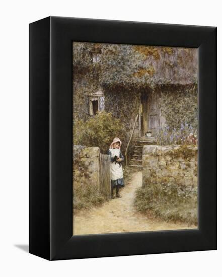 The Garden Gate-Helen Allingham-Framed Premier Image Canvas