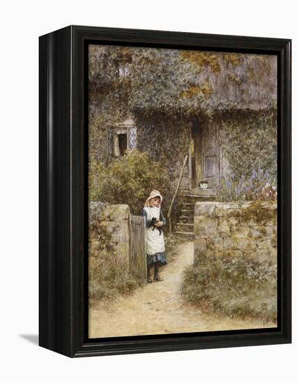 The Garden Gate-Helen Allingham-Framed Premier Image Canvas