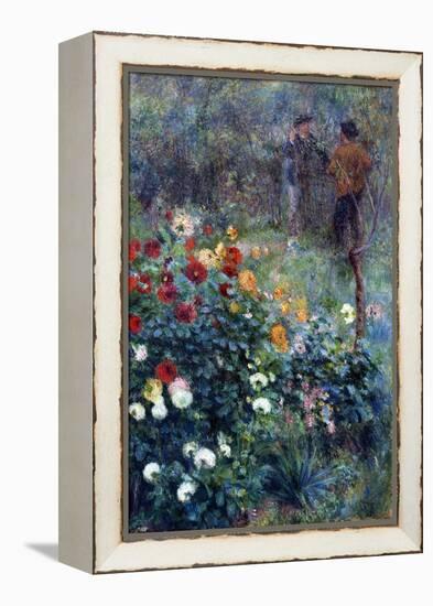 The Garden in the Rue Cortot, Montmartre - Pierre Auguste Renoir (1841-1919). Oil on Canvas, 1876.-Pierre Auguste Renoir-Framed Premier Image Canvas