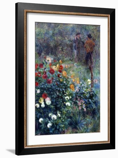 The Garden in the Rue Cortot, Montmartre - Pierre Auguste Renoir (1841-1919). Oil on Canvas, 1876.-Pierre Auguste Renoir-Framed Giclee Print