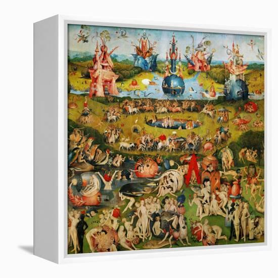 The Garden of Delights, Triptych, Center Panel-Hieronymus Bosch-Framed Premier Image Canvas
