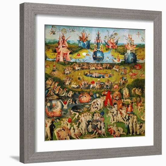 The Garden of Delights, Triptych, Center Panel-Hieronymus Bosch-Framed Giclee Print