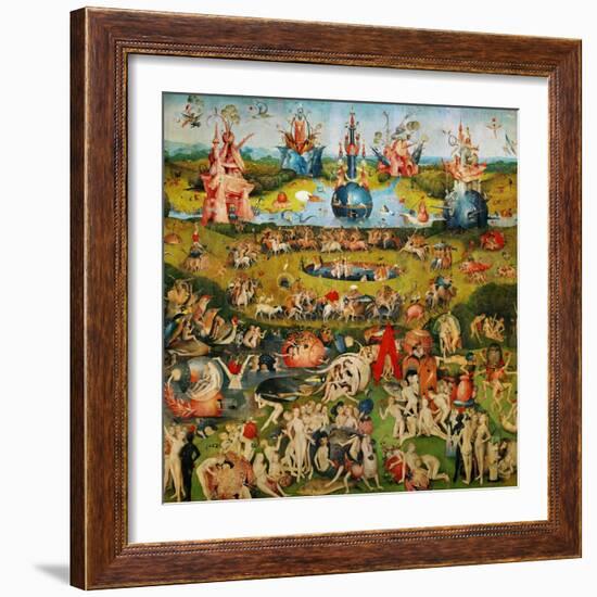 The Garden of Delights, Triptych, Center Panel-Hieronymus Bosch-Framed Giclee Print