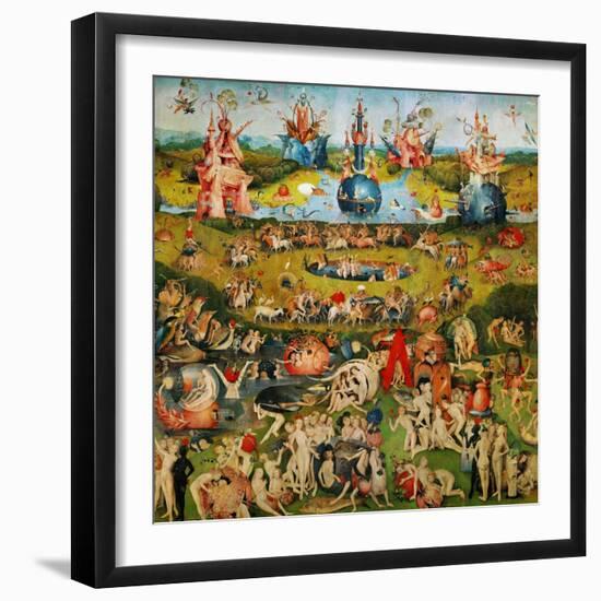 The Garden of Delights, Triptych, Center Panel-Hieronymus Bosch-Framed Giclee Print