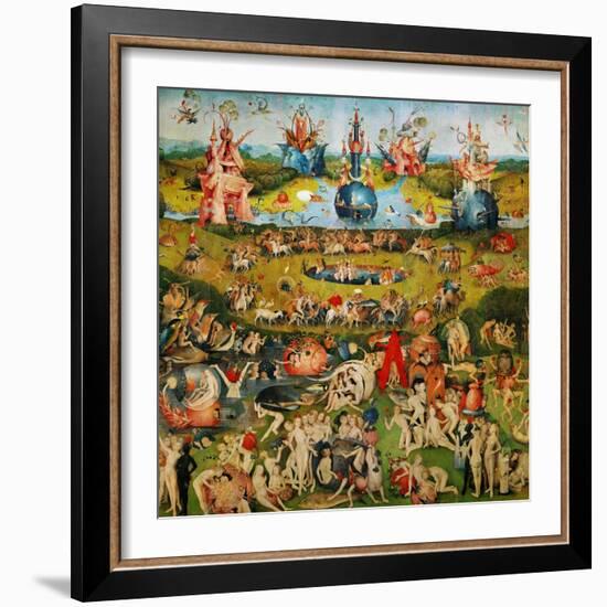 The Garden of Delights, Triptych, Center Panel-Hieronymus Bosch-Framed Giclee Print