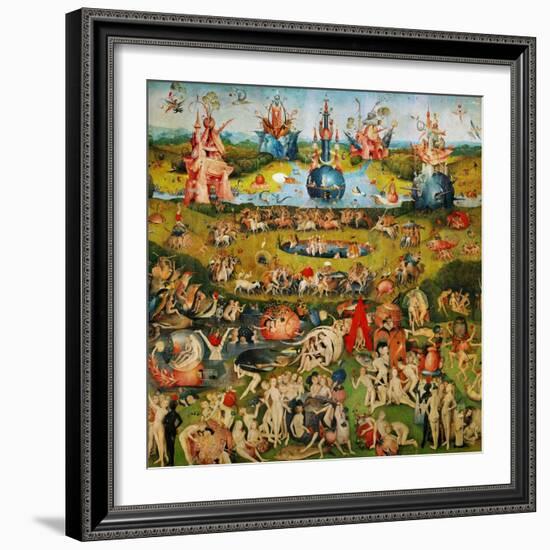 The Garden of Delights, Triptych, Center Panel-Hieronymus Bosch-Framed Giclee Print