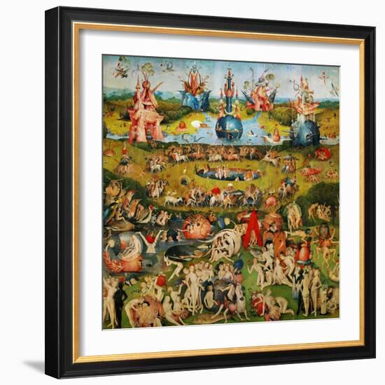 The Garden of Delights, Triptych, Center Panel-Hieronymus Bosch-Framed Giclee Print