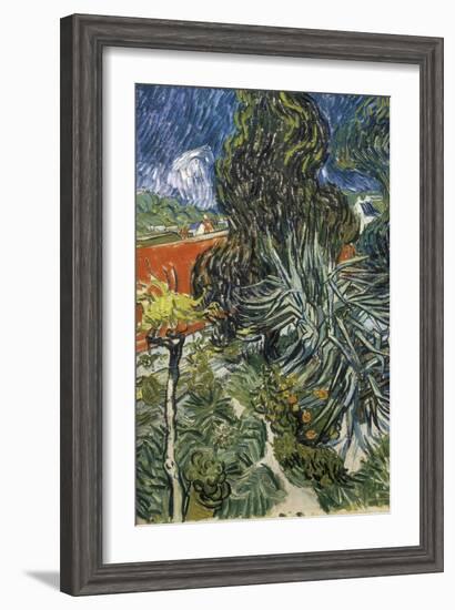 The Garden of Doctor Gachet at Auvers-Sur-Oise (Le Jardin Du Docteur-Vincent van Gogh-Framed Art Print