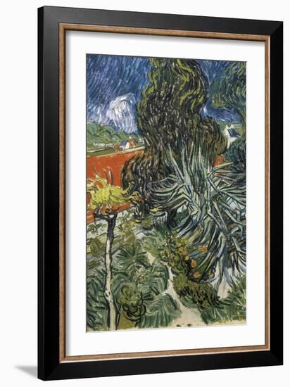 The Garden of Doctor Gachet at Auvers-Sur-Oise (Le Jardin Du Docteur-Vincent van Gogh-Framed Art Print