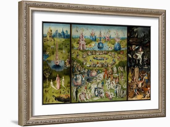 The Garden of Earthly Delights, 1490-1500-Hieronymus Bosch-Framed Giclee Print