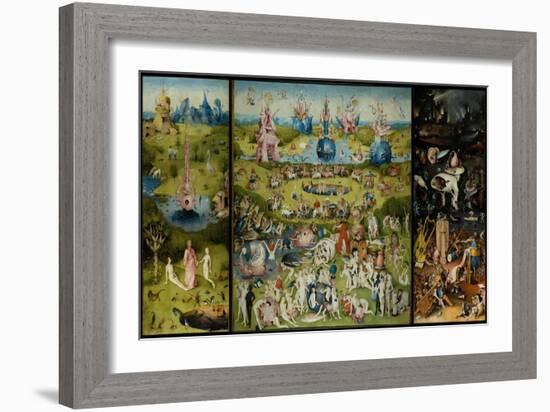 The Garden of Earthly Delights, 1490-1500-Hieronymus Bosch-Framed Giclee Print