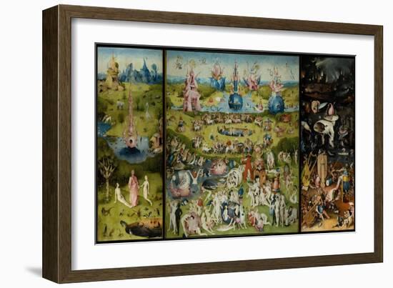 The Garden of Earthly Delights, 1490-1500-Hieronymus Bosch-Framed Giclee Print