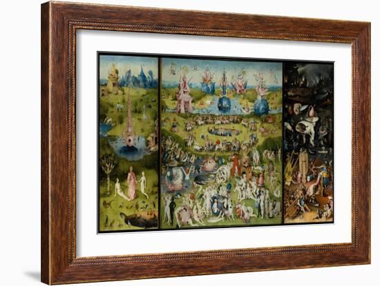 The Garden of Earthly Delights, 1490-1500-Hieronymus Bosch-Framed Giclee Print