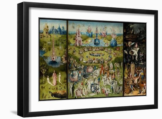 The Garden of Earthly Delights, 1490-1500-Hieronymus Bosch-Framed Giclee Print