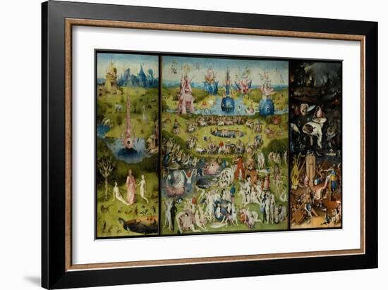 The Garden of Earthly Delights, 1490-1500-Hieronymus Bosch-Framed Giclee Print