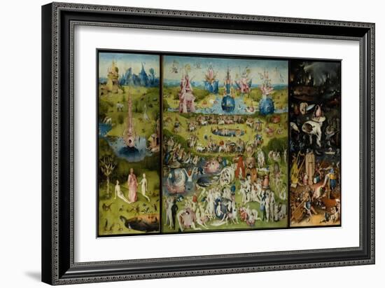 The Garden of Earthly Delights, 1490-1500-Hieronymus Bosch-Framed Giclee Print