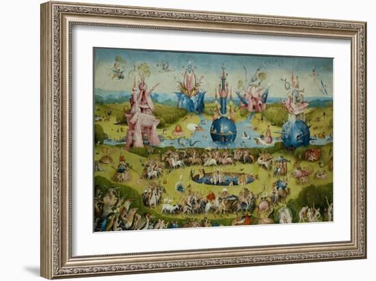 The Garden of Earthly Delights, 1490-1500-Hieronymus Bosch-Framed Giclee Print