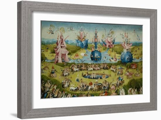 The Garden of Earthly Delights, 1490-1500-Hieronymus Bosch-Framed Giclee Print