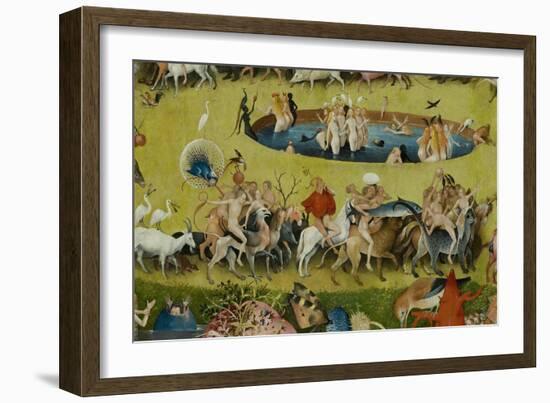 The Garden of Earthly Delights, 1490-1500-Hieronymus Bosch-Framed Giclee Print