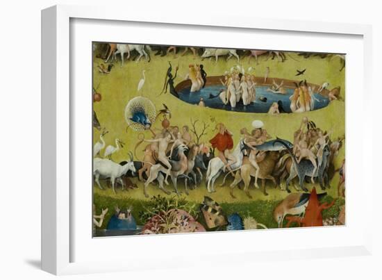 The Garden of Earthly Delights, 1490-1500-Hieronymus Bosch-Framed Giclee Print