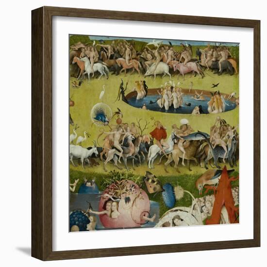 The Garden of Earthly Delights, 1490-1500-Hieronymus Bosch-Framed Giclee Print